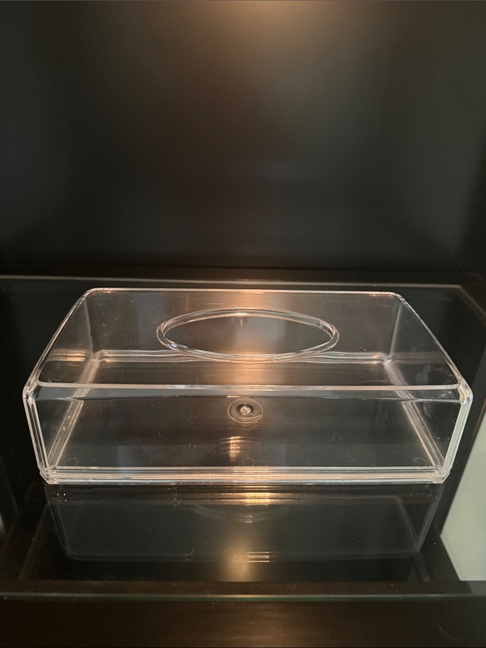 Vintage Acrylic or Lucite Tissue Holder